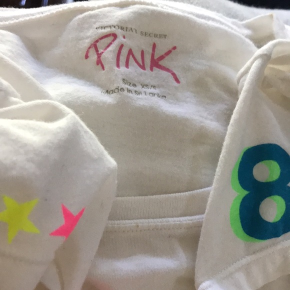 Vintage‎ PINK Phi Beta Pink Tee rhinestones Victoria’s Secret Rare Y2K - Picture 7 of 7